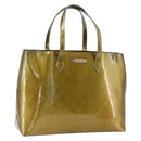 LOUIS VUITTON Monogram Vernis Wilshire MM Bag Gris Art Deco M91648 Auth 169286-1