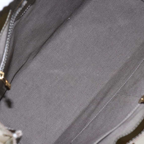 LOUIS VUITTON Monogram Vernis Wilshire MM Bag Gris Art Deco M91648 Auth 169286