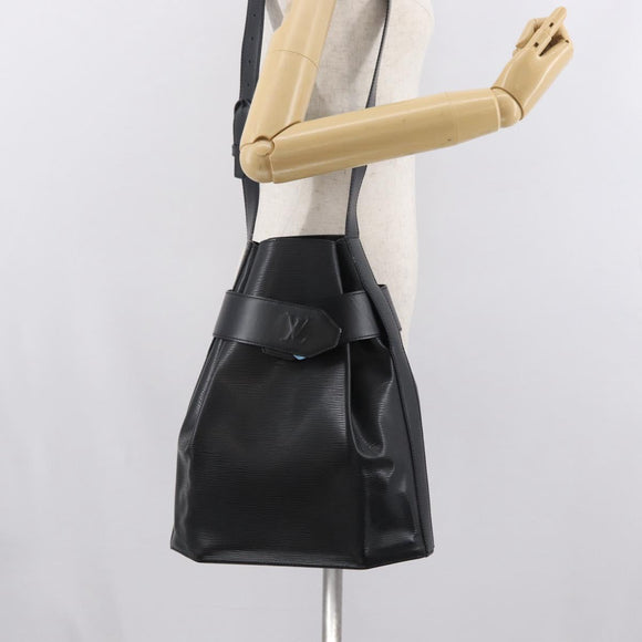 LOUIS VUITTON Epi Sac Depaule GM Shoulder Bag Black M80155 LV Auth 169288