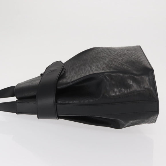 LOUIS VUITTON Epi Sac Depaule GM Shoulder Bag Black M80155 LV Auth 169288