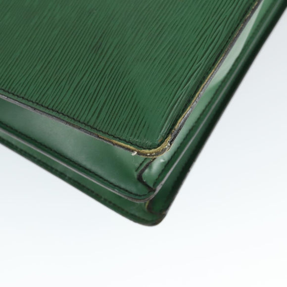 LOUIS VUITTON Epi Serviette Conseiller Briefcase Green M54424 LV Auth 169292