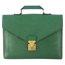 LOUIS VUITTON Epi Serviette Conseiller Briefcase Green M54424 LV Auth 169292-13