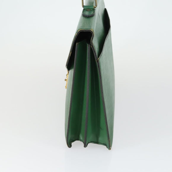 LOUIS VUITTON Epi Serviette Conseiller Briefcase Green M54424 LV Auth 169292