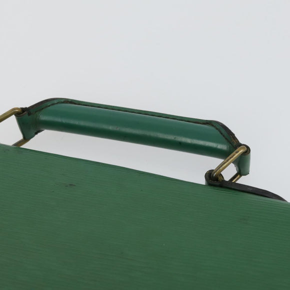 LOUIS VUITTON Epi Serviette Conseiller Briefcase Green M54424 LV Auth 169292