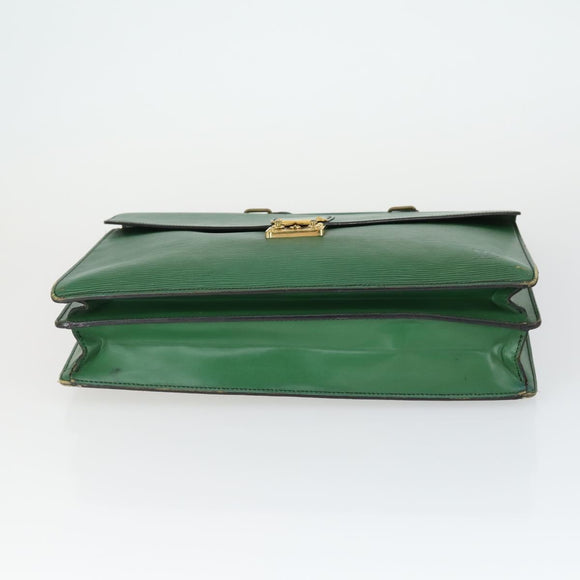 LOUIS VUITTON Epi Serviette Conseiller Briefcase Green M54424 LV Auth 169292