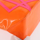 LOUIS VUITTON Monogram Vernis Fluo Reade MM Bag Orange Pink M91902 Auth 169293V-15