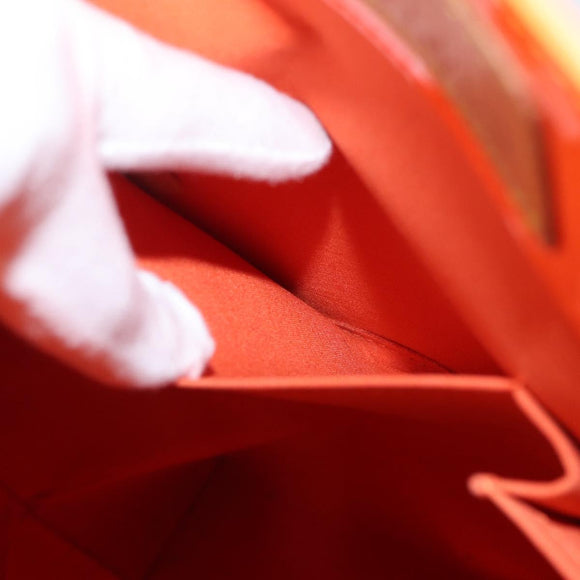 LOUIS VUITTON Monogram Vernis Fluo Reade MM Bag Orange Pink M91902 Auth 169293V