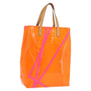 LOUIS VUITTON Monogram Vernis Fluo Reade MM Bag Orange Pink M91902 Auth 169293V-1