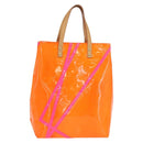 LOUIS VUITTON Monogram Vernis Fluo Reade MM Bag Orange Pink M91902 Auth 169293V-13
