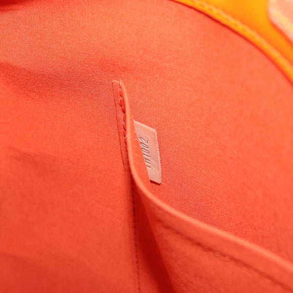 LOUIS VUITTON Monogram Vernis Fluo Reade MM Bag Orange Pink M91902 Auth 169293V