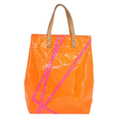 LOUIS VUITTON Monogram Vernis Fluo Reade MM Bag Orange Pink M91902 Auth 169293V-2