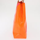 LOUIS VUITTON Monogram Vernis Fluo Reade MM Bag Orange Pink M91902 Auth 169293V-4
