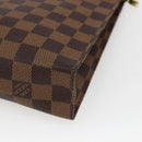 LOUIS VUITTON Damier Ebene Poche Toilette 26 Pouch N47543 LV Auth 169310-15