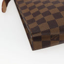 LOUIS VUITTON Damier Ebene Poche Toilette 26 Pouch N47543 LV Auth 169310-16