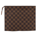 LOUIS VUITTON Damier Ebene Poche Toilette 26 Pouch N47543 LV Auth 169310-2