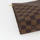 LOUIS VUITTON Damier Ebene Poche Toilette 26 Pouch N47543 LV Auth 169310-14