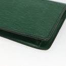 LOUIS VUITTON Epi Montaigne 23 Clutch Bag Green M52664 LV Auth 169311-15