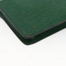 LOUIS VUITTON Epi Montaigne 23 Clutch Bag Green M52664 LV Auth 169311-16