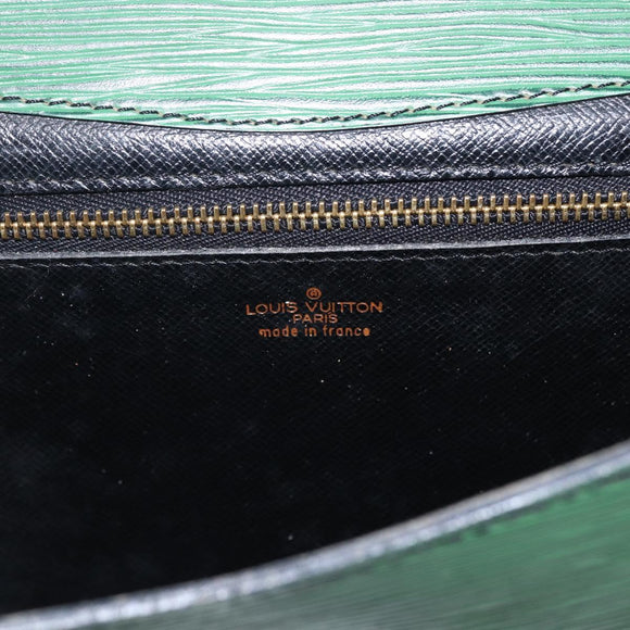 LOUIS VUITTON Epi Montaigne 23 Clutch Bag Green M52664 LV Auth 169311