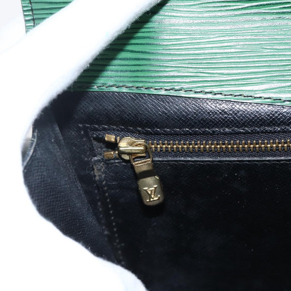 LOUIS VUITTON Epi Montaigne 23 Clutch Bag Green M52664 LV Auth 169311