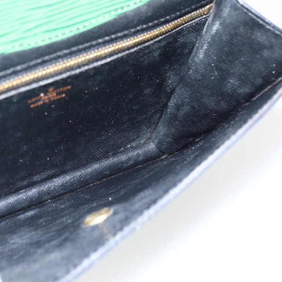 LOUIS VUITTON Epi Montaigne 23 Clutch Bag Green M52664 LV Auth 169311
