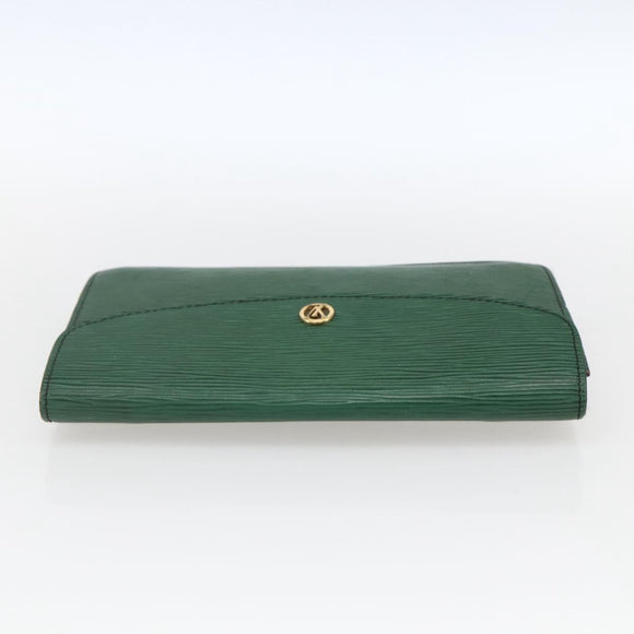 LOUIS VUITTON Epi Montaigne 23 Clutch Bag Green M52664 LV Auth 169311