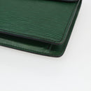 LOUIS VUITTON Epi Montaigne 23 Clutch Bag Green M52664 LV Auth 169311-7