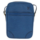 LOUIS VUITTON Epi Danube Shoulder Bag Blue M45635 LV Auth 169334-13
