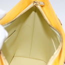 LOUIS VUITTON Monogram Vernis Houston Hand Bag Lime Yellow M91055 LV Auth 169336-19