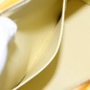 LOUIS VUITTON Monogram Vernis Houston Hand Bag Lime Yellow M91055 LV Auth 169336-22