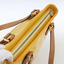 LOUIS VUITTON Monogram Vernis Houston Hand Bag Lime Yellow M91055 LV Auth 169336-6
