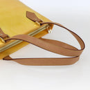 LOUIS VUITTON Monogram Vernis Houston Hand Bag Lime Yellow M91055 LV Auth 169336-7