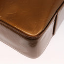LOUIS VUITTON Monogram Vernis Columbus Tote Bag Bronze M91134 LV Auth 169337-15