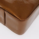 LOUIS VUITTON Monogram Vernis Columbus Tote Bag Bronze M91134 LV Auth 169337-16