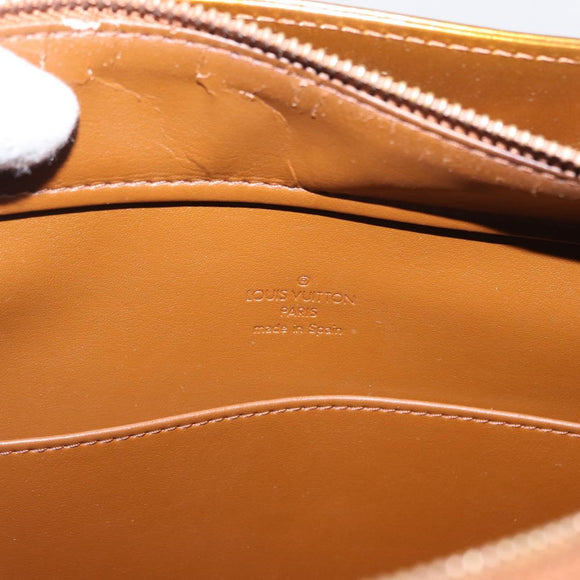 LOUIS VUITTON Monogram Vernis Columbus Tote Bag Bronze M91134 LV Auth 169337