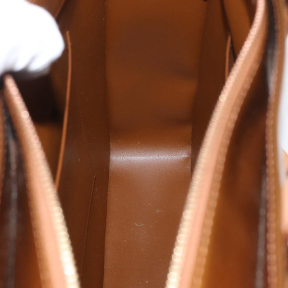 LOUIS VUITTON Monogram Vernis Columbus Tote Bag Bronze M91134 LV Auth 169337