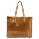LOUIS VUITTON Monogram Vernis Columbus Tote Bag Bronze M91134 LV Auth 169337-13