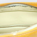 LOUIS VUITTON Monogram Vernis Houston Hand Bag Lime Yellow M91055 LV Auth 169338-10