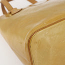 LOUIS VUITTON Monogram Vernis Houston Hand Bag Beige M91004 LV Auth 169339-15