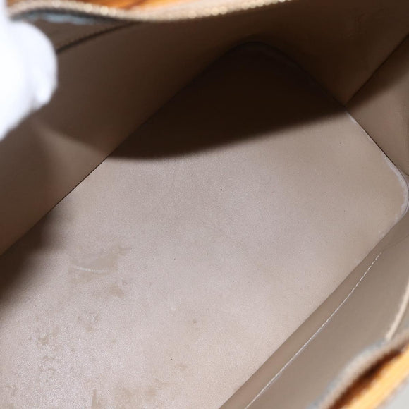 LOUIS VUITTON Monogram Vernis Houston Hand Bag Beige M91004 LV Auth 169339