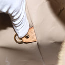 LOUIS VUITTON Monogram Vernis Houston Hand Bag Beige M91004 LV Auth 169339-12