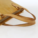 LOUIS VUITTON Monogram Vernis Houston Hand Bag Beige M91004 LV Auth 169339-7
