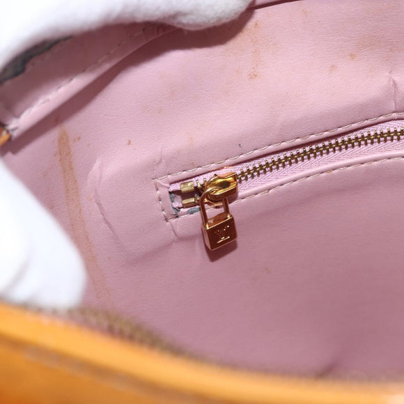LOUIS VUITTON Monogram Vernis Houston Bag Marshmallow Pink M91302 LV Auth 169342