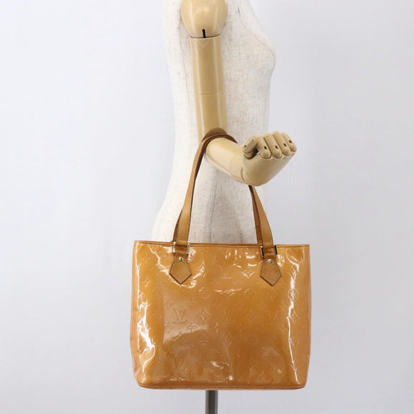 LOUIS VUITTON Monogram Vernis Houston Bag Marshmallow Pink M91302 LV Auth 169342