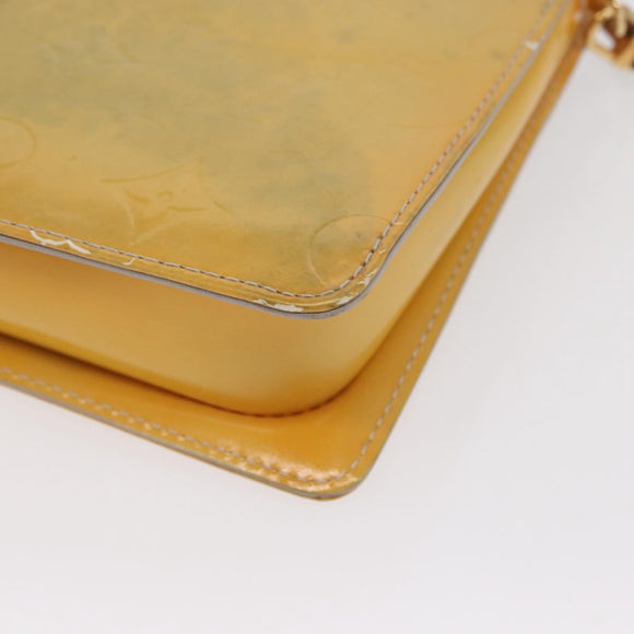 LOUIS VUITTON Monogram Vernis Motto Accessory Pouch Gris M91030 LV Auth 169345