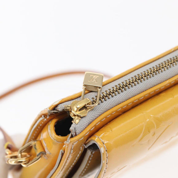 LOUIS VUITTON Monogram Vernis Motto Accessory Pouch Gris M91030 LV Auth 169345