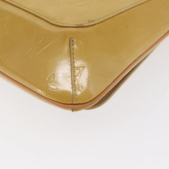 LOUIS VUITTON Monogram Vernis Thompson Street Bag Beige M91301 LV Auth 169346