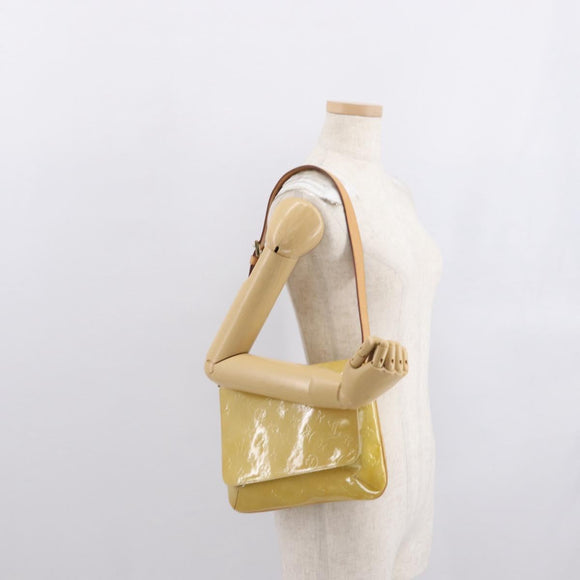 LOUIS VUITTON Monogram Vernis Thompson Street Bag Beige M91301 LV Auth 169346