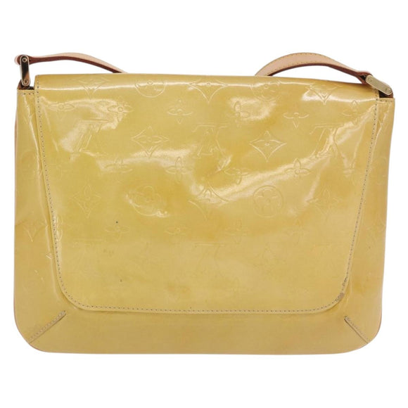 LOUIS VUITTON Monogram Vernis Thompson Street Bag Beige M91301 LV Auth 169346