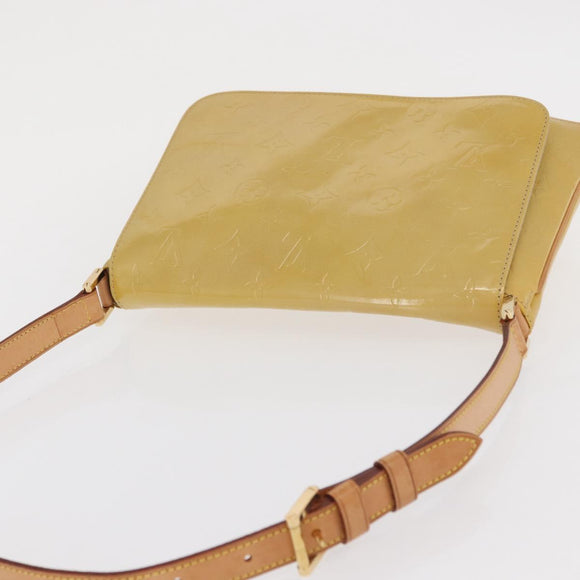 LOUIS VUITTON Monogram Vernis Thompson Street Bag Beige M91301 LV Auth 169346
